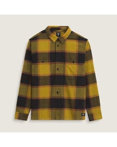 VANS OFF THE WALL CAMISAS HOMBRE VANS MODELO 170815 COLOR VERDE GLDBLCK