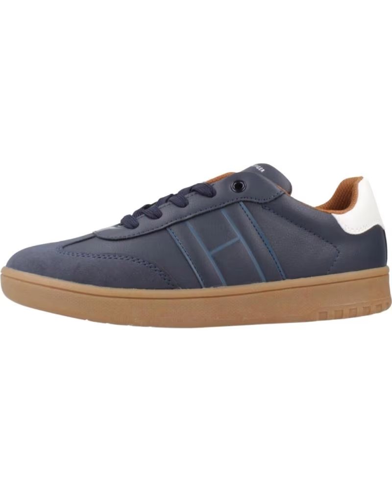 TOMMY HILFIGER BASKETS T3X9 34081 POUR GARÇON BLUEWHT