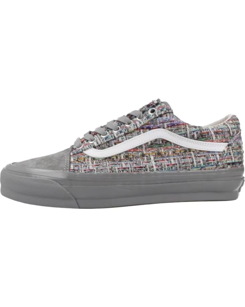 VANS OFF THE WALL ZAPATILLAS HOMBRE VANS MODELO LX OLD SKOOL TWED COLOR GRIS G GRAY