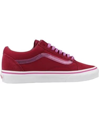 VANS OFF THE WALL ZAPATILLAS MUJER VANS MODELO OLD SKOOL MTLC COLOR BURDEOS BR BRDX