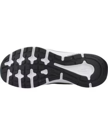 SKECHERS ZAPATILLAS DE RUNNING 128606-BKW EN NEGRO PARA MUJER BLACK LEATHER-WHITE TRIM-METALLIC TRIM