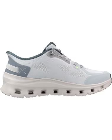 SKECHERS ZAPATILLAS 150428-BLMT EN AZUL PARA MUJER BLUE MESH-MULTI TRIM