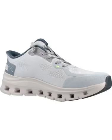 SKECHERS ZAPATILLAS 150428-BLMT EN AZUL PARA MUJER BLUE MESH-MULTI TRIM