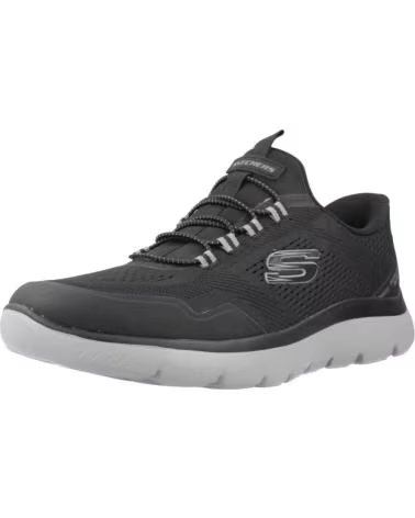 SKECHERS ZAPATILLAS 233045-BKCC EN NEGRO PARA HOMBRE BLACK MESH-CHARCOAL TPU