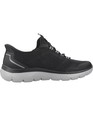 SKECHERS ZAPATILLAS 233045-BKCC EN NEGRO PARA HOMBRE BLACK MESH-CHARCOAL TPU