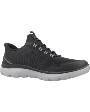 SKECHERS ZAPATILLAS 233045-BKCC EN NEGRO PARA HOMBRE BLACK MESH-CHARCOAL TPU