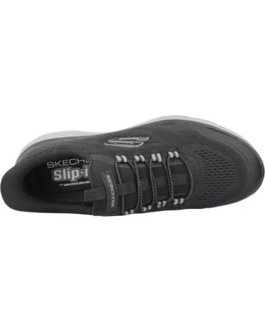SKECHERS ZAPATILLAS 233045-BKCC EN NEGRO PARA HOMBRE BLACK MESH-CHARCOAL TPU
