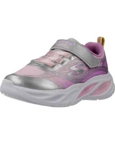 SKECHERS SCARPE NEONATO 303712N-SMLT ROSA