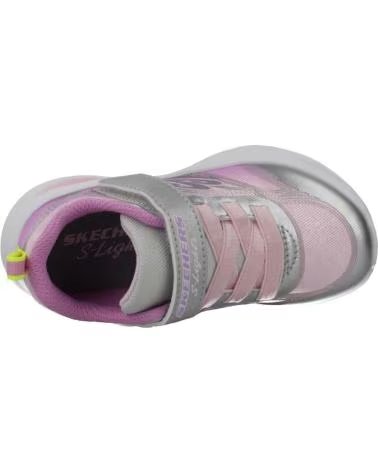 SKECHERS SCARPE NEONATO 303712N-SMLT ROSA