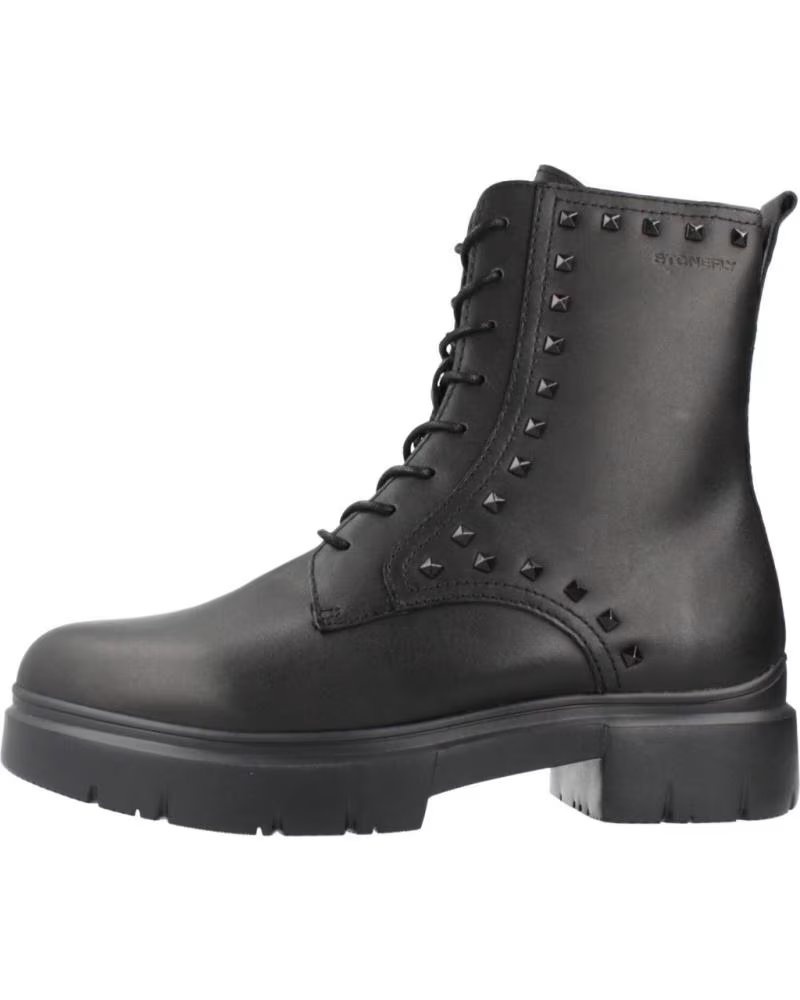 STONEFLY BOTINES MUJER MODELO PHOEBE 37 ZIP LTH STUDS COLOR NEGRO 000