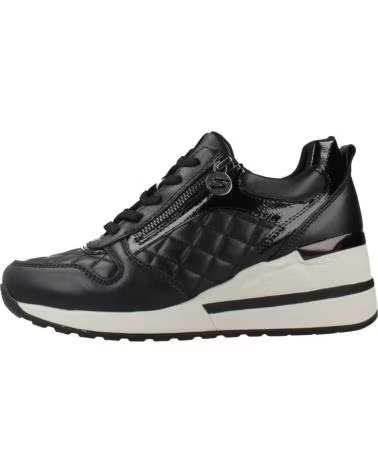 STONEFLY SNEAKERS IN PELLE DA DONNA MINA 3 ZIP NAP NERO 000