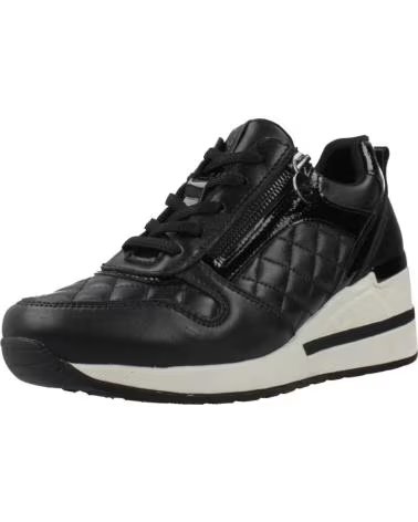 STONEFLY SNEAKERS IN PELLE DA DONNA MINA 3 ZIP NAP NERO 000