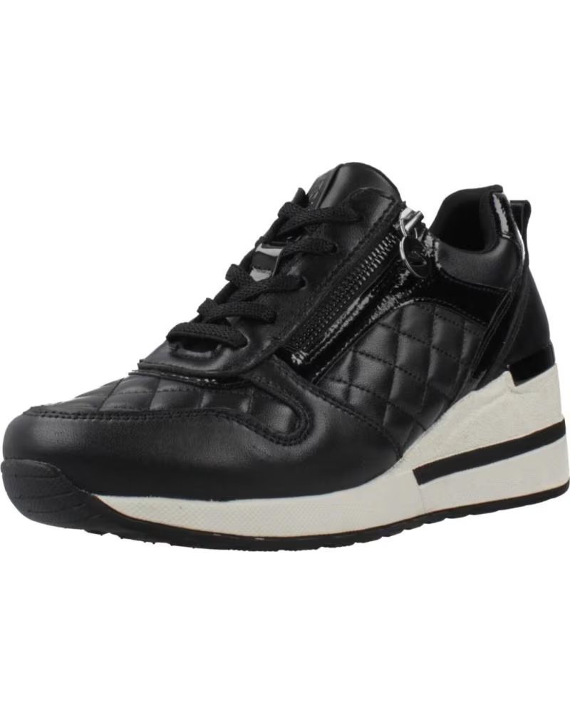 STONEFLY SNEAKERS IN PELLE DA DONNA MINA 3 ZIP NAP NERO 000