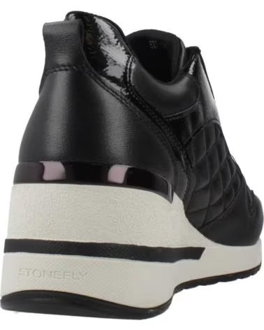 STONEFLY SNEAKERS IN PELLE DA DONNA MINA 3 ZIP NAP NERO 000