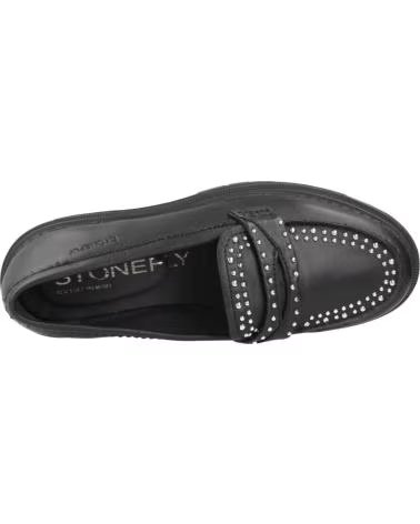 STONEFLY DAMEN SLIPPER RHEA 1 NAP STUDS FARBE SCHWARZ 000