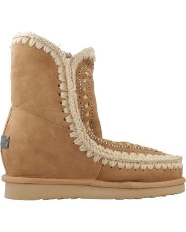 MOU BOTAS MUJER MODELO INNER WEDGE SHORT COLOR MARRON CLARO TOB