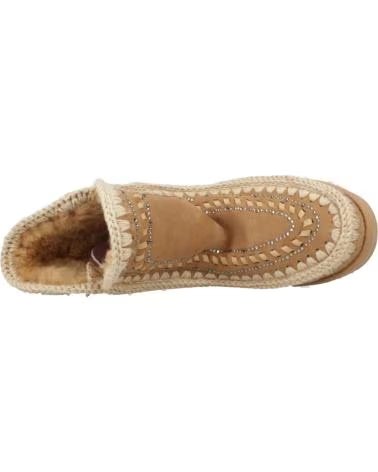 MOU BOTAS MUJER MODELO INNER WEDGE SHORT COLOR MARRON CLARO TOB