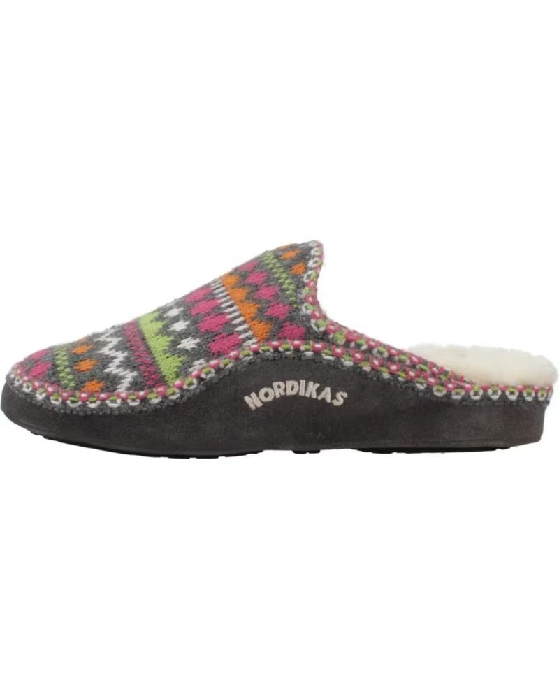 NORDIKAS ZAPATILLAS HOGAR MUJER MODELO PANTICOSA COLOR  GRIS