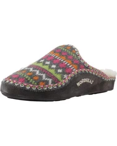 NORDIKAS ZAPATILLAS HOGAR MUJER MODELO PANTICOSA COLOR  GRIS