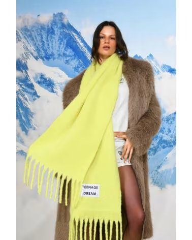 VERB TO DO BUFANDAS MUJER MODELO DOPE MIND COLOR AMARILLO 003