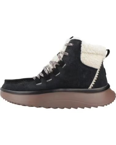 HEY DUDE BOTINES MUJER MODELO WENDY PEAK APRES SUEDE COZSTIT COLOR NE BLKTAN