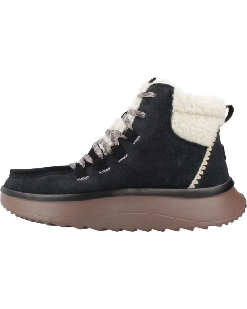 HEY DUDE BOTINES MUJER MODELO WENDY PEAK APRES SUEDE COZSTIT COLOR NE BLKTAN