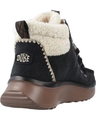 HEY DUDE BOTINES MUJER MODELO WENDY PEAK APRES SUEDE COZSTIT COLOR NE BLKTAN