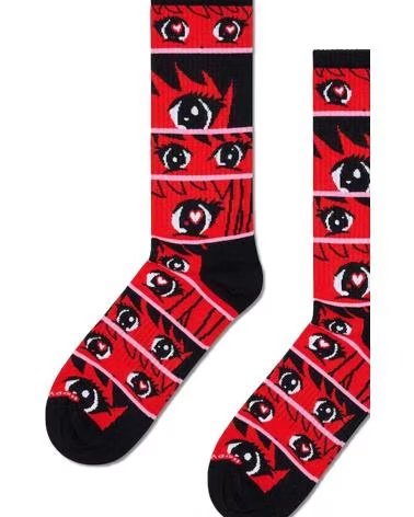 HAPPY SOCKS CALCETINES HOMBRE MODELO ANIME STRIPES COLOR ROJO 4300