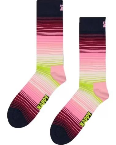 HAPPY SOCKS CALCETINES HOMBRE MODELO GRADIENT STRIPE COLOR NEGRO 3300
