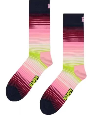 HAPPY SOCKS CALCETINES HOMBRE MODELO GRADIENT STRIPE COLOR NEGRO 3300