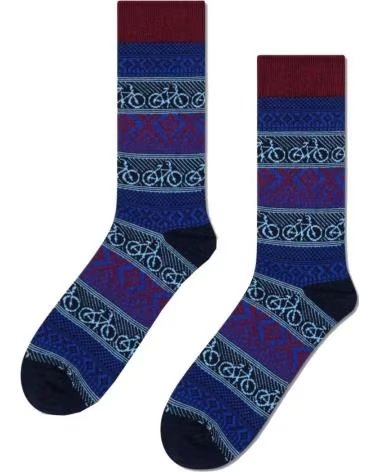 HAPPY SOCKS CALZE UOMO BIKE JAQUARD BLU 6300