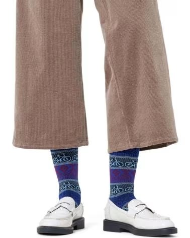 HAPPY SOCKS CALZE UOMO BIKE JAQUARD BLU 6300