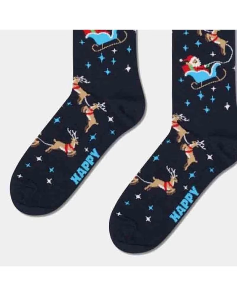 HAPPY SOCKS CALCETINES MUJER MODELO SLEIGH COLOR AZUL 6500