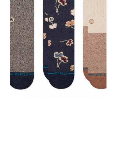 STANCE CALCETINES HOMBRE MODELO BOTANICAL BLISS 3 PACK COLOR MULTIC NAVY