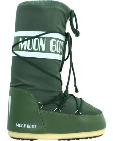 MOON BOOT BOTAS MUJER MODELO MB ICON NYLON COLOR VERDE FRTGRN