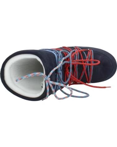 MOON BOOT BOTAS MUJER MODELO MB ICON SUEDE LACES COLOR AZUL NAVY