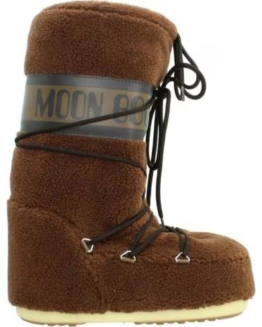 MOON BOOT BOTAS MUJER MODELO MB ICON FLEECE COLOR MARRON BROWN