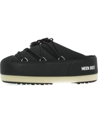 MOON BOOT MOCASINES MUJER MODELO MB EVX MULE NYLON COLOR NEGRO BLACK