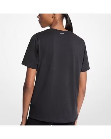 MICHAEL KORS CAMISETAS MUJER MODELO MK CHARM SMALL TEE COLOR NEGRO 001