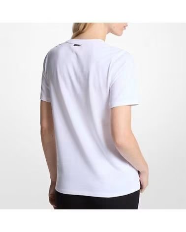MICHAEL KORS CAMISETAS MUJER MODELO MK CHARM SMALL TEE COLOR BLANCO 100