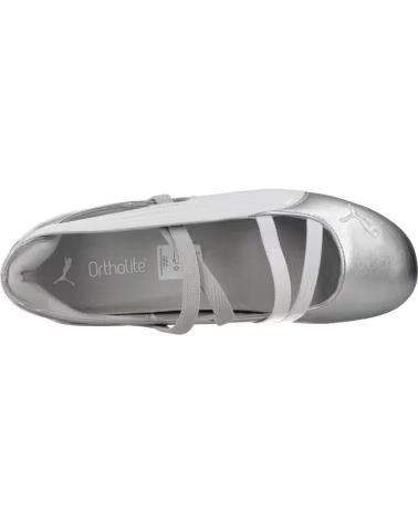 PUMA BAILARINAS MUJER MODELO SPEEDCAT METALLI COLOR PLATA GRYWHT