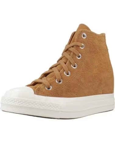 CONVERSE ZAPATILLAS MUJER MODELO CHUCK 70 WEDGE HI COLOR MARRON EGRET
