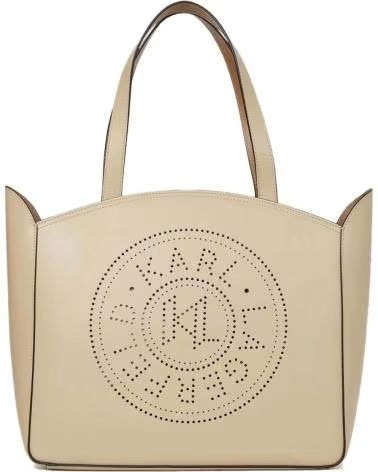 KARL LAGERFELD BOLSOS MUJER MODELO K CIRCLE MID ZIP TOTE COLOR BEIS SAFARI