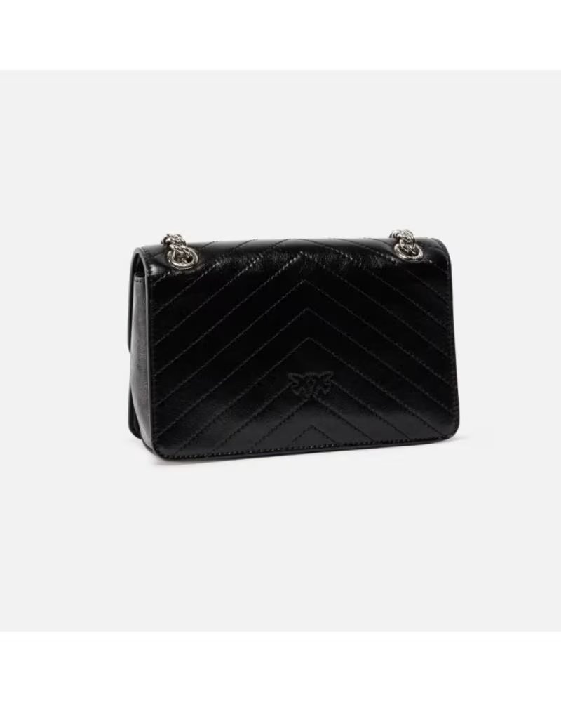 PINKO LOVE ONE LIGHT MINI BAG BLACK Z99E