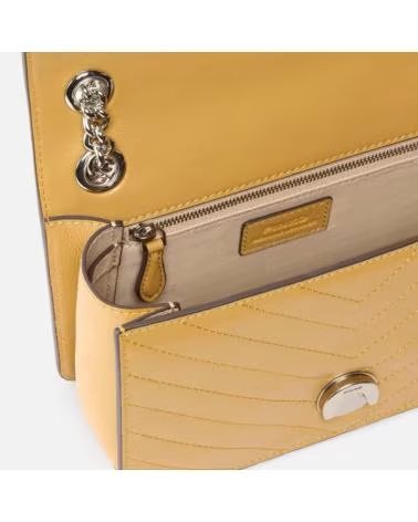 PINKO SAC À MAIN LOVE ONE LIGHT MINI A2JC JAUNE C64E