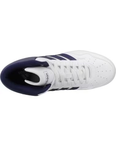 ADIDAS SCARPE HOOPS 40 MID WHITE