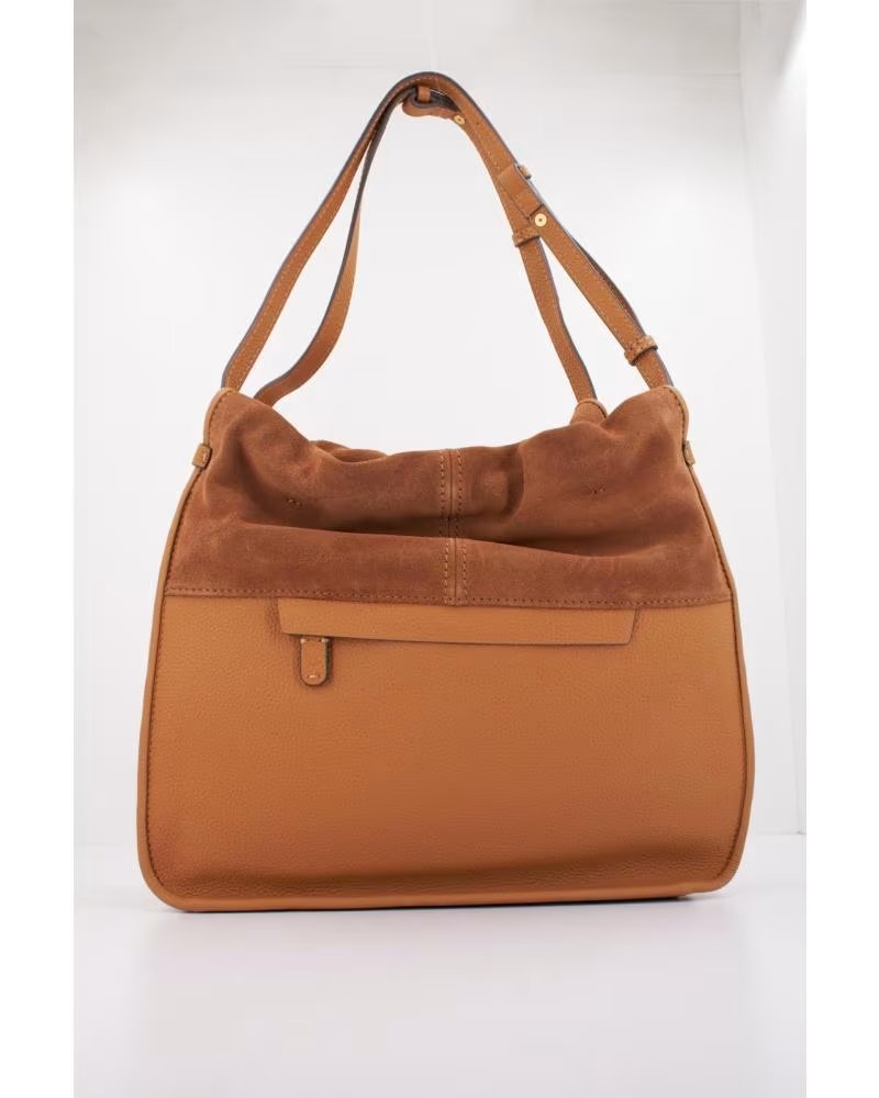 ABBACINO HANDTASCHE MODELL 173118 IN COGNACBRAUN COGNAC