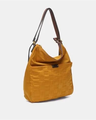 ABBACINO BOLSA FEMININA MODELO 173167 NA COR MARROM ÂMBAR AMBER