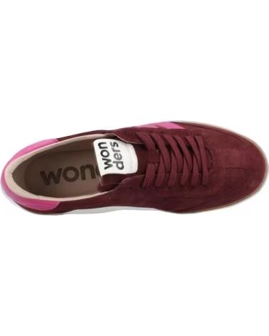 WONDERS AP2001 BURGUNDY AND PINK SNEAKERS TRNDVINO
