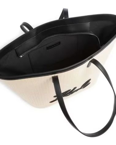 KARL LAGERFELD BOLSO TOTE B2W30088 BEIS Y NEGRO NTRBLK